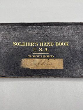 1900 US Soldier Handbook Fred Nolin Fort McKinley ME Artillery Corps Annotated